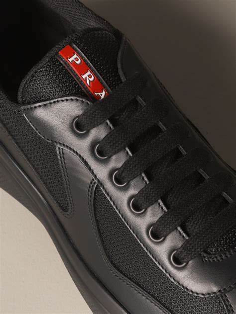 mens prada black sneakers